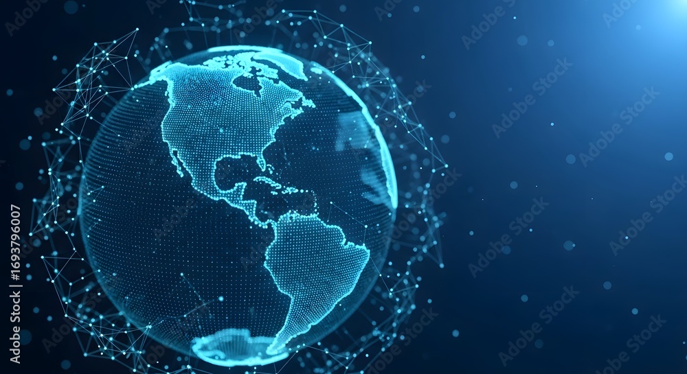 Poster satellite navigation and earth observation. global positioning and mapping technology. a satellite o