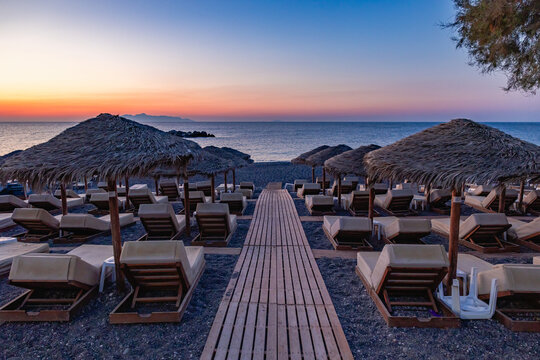 sunset on the beach
