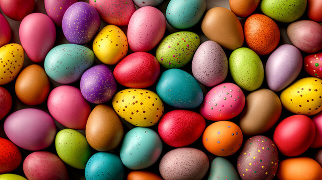 colorful easter eggs
