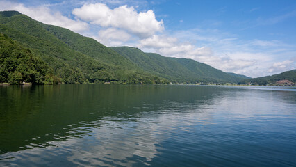 湖畔のキャンプ場　木崎湖