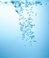 水を注いで出来る気泡	