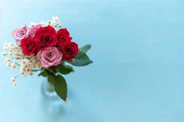 美しい薔薇の花束