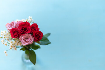 美しい薔薇の花束