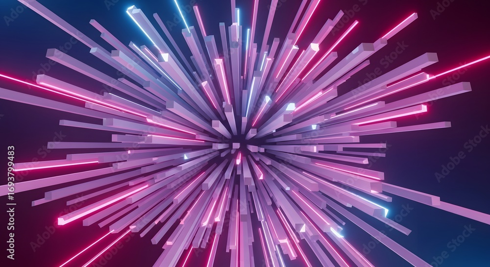 Aufkleber abstract light effects and visual phenomena. digital art and futuristic design. a swirling vortex of