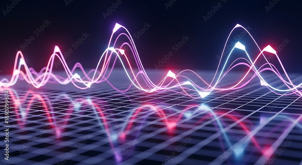 Poster abstract light effects and digital art. futuristic design and visual phenomena. a swirling vortex of
