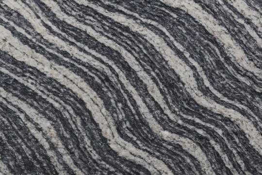 Gneiss Rock Bands Close-Up Layered Texture