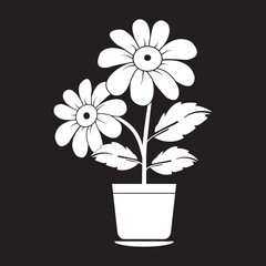 blooming flowers with leaves