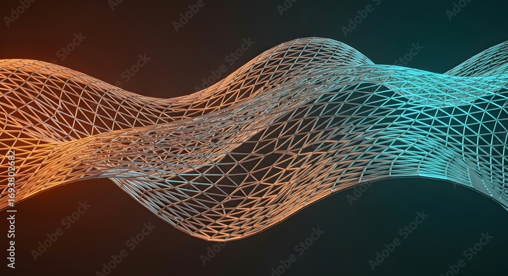 Poster an intricate fractal art design with symmetrical patterns. abstract digital art and creative backgro