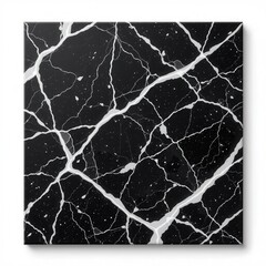 Obraz premium Elegant Black Marble Tile with White Veins for Modern Interiors