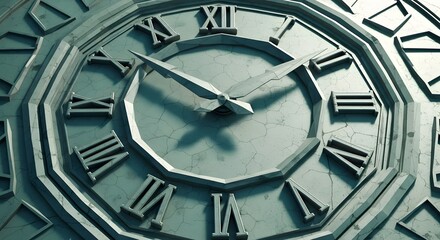 A classic clock tower with a timeless design. The concept of history and the passage of time. A symmetrical building with a large clock face, symbolizing the enduring importance of tradition and preci