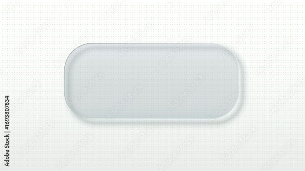 Wall mural glass round corner rectangle geometric icon shape element objects isolated vector illustration