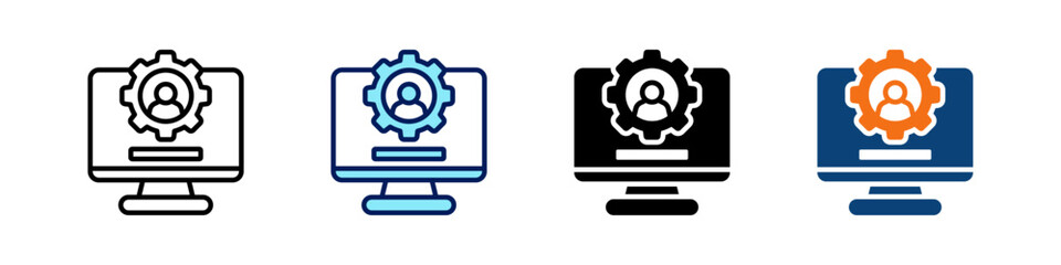 Digital Onboarding All In One Icon Multi Styles Vector Set