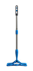 Blue floor mop with gray pole