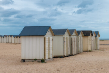 Cabine de plage à Ouistreham