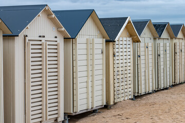 Cabines de plage à Ouistreham