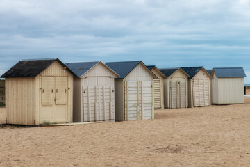cabines de plage &agrave; Ouistreham