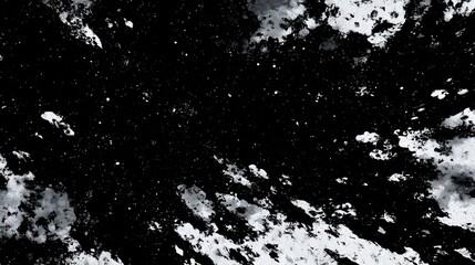 Abstract Black and White Texture with Dynamic Brushstroke Patterns