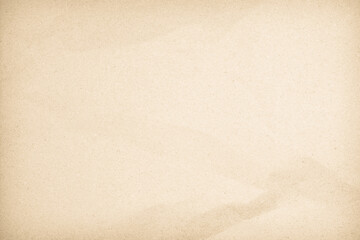 Old paper vintage texture surface for background. Recycle pale brown paper crumpled texture, Cream color recycled kraft paper texture blank with copy space for text.