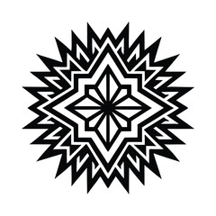 Digital Aztec Inspired Vector Seamless Patterns