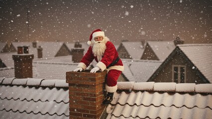 santa claus with gifts