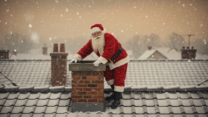 santa claus in the city