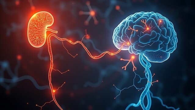 A human head exploding with chaotic wires, symbolizing sensory overload and mental strain.