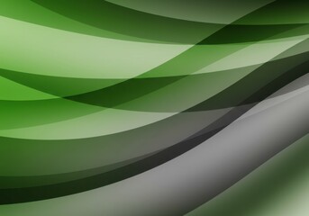 Abstract Green and Grey Waves