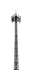 PNG Cell Tower: A towering cell tower stands tall, a symbol of modern communication infrastructure,...