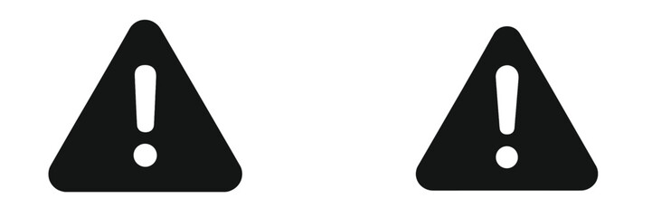 Warning symbols representing caution and attention for safety in various environments and situations