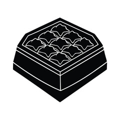 Golden Brown Baklava Placed in Decorative Gift Box