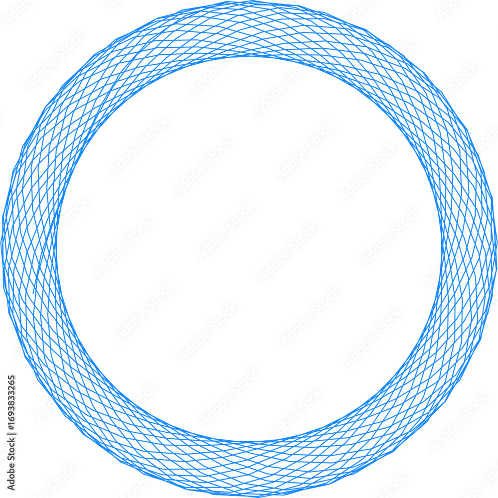 Poster blue geometric circular pattern abstract design background