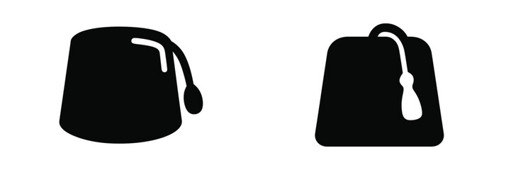 Various traditional hats displayed as silhouettes, showcasing cultural significance in fashion across different regions