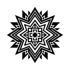 Gradient Aztec Inspired Seamless Wallpaper Vector