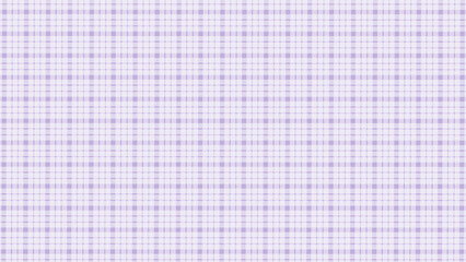 Purple and white plaid fabric texture background. Seamless pattern checkered wallpaper.	