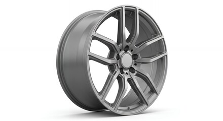 Obraz premium Sleek modern alloy wheel design for automotive upgrades and performance enhancements