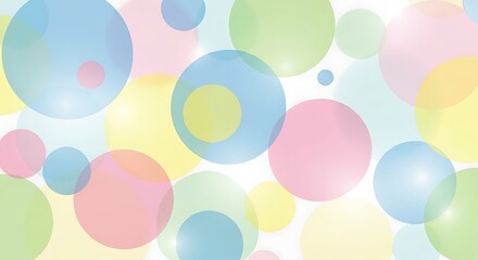Colorful Abstract Circles Background.