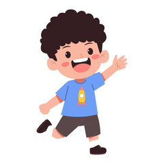 Happy Children’s Day Cartoon Illustration