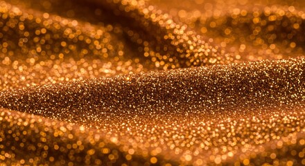 Glittering gold surface with sparkling shimmer and light reflection