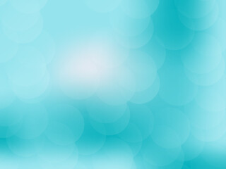 Abstract Blue and White Bokeh Background with a Soft and Glowing Light Effect