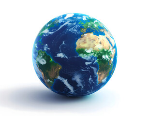 Fototapeta premium Abstract illustration of a glowing blue globe 