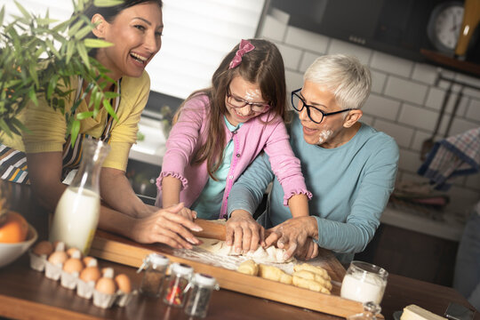 Fun in the kitchen with dough
