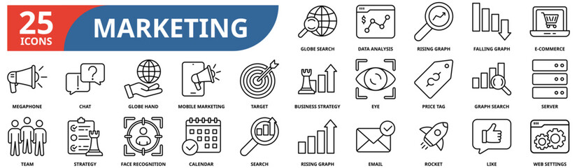Digital Marketing Vector Icons 
