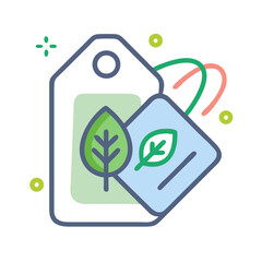 Eco-Friendly Product Tags with Leaf Design for Sustainable Branding and Marketing