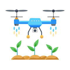 Drone Agriculture: Modern Farming Technology with Precision Irrigation System for Crop Management and Growth