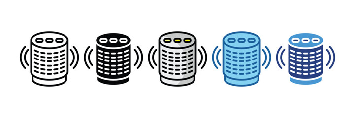 Smart Speaker  Icon Element For Design