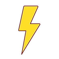 thunder cartoon cute design