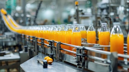 Orange juice bottling line