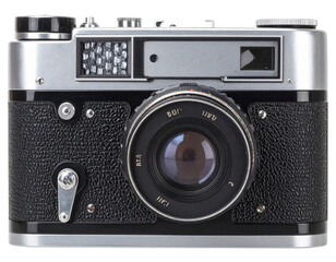 Vintage Retro Camera PNG, isolated on transparent background.