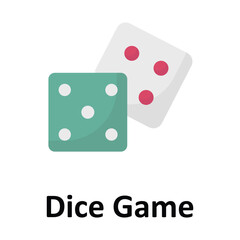 Dice Game Vector icon which can easily modify or edit