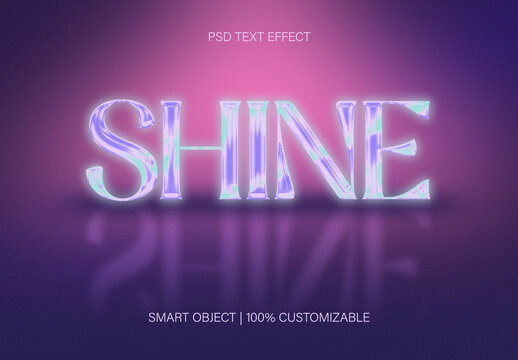 Iridescent Text Effect